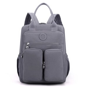 Жіночий рюкзак Pockets Italian Bags Сірий 28х17х36 см (id_1348) в Дніпропетровській області от компании интернет-магазин "БЫТПРОМТОРГ"