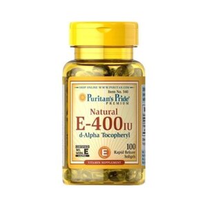 Вітамін E Puritan's Pride Vitamin E-400 IU 100% Natural 100 Softgels