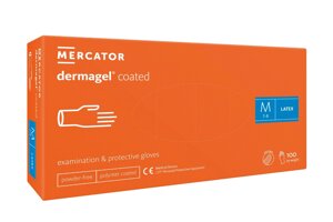 Рукавички латексні Mercator Medical Dermagel Coated M Білі 100 шт (00-00000137) в Дніпропетровській області от компании интернет-магазин "БЫТПРОМТОРГ"