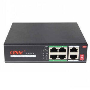 PoE комутатор ONV ONV-H1064PLD (4xPOE, 2xLAN) в Дніпропетровській області от компании интернет-магазин "БЫТПРОМТОРГ"