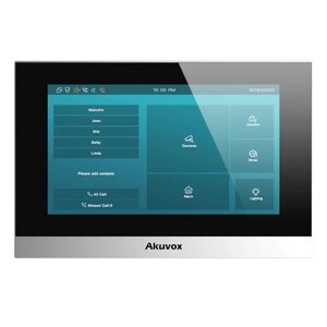 IP-відеодомофон c Wi-Fi 7" Akuvox C313WE silver