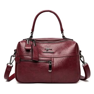 Сумка жіноча через плече Ricco Italian Bags Бордовий 17х8х24х11 см (id_1246)