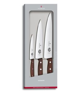 Кухонний набір ножів Victorinox Wood Carving Set 3 ножа дерево (5.1050.3G) в Дніпропетровській області от компании интернет-магазин "БЫТПРОМТОРГ"