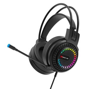 Ігрові геймерські навушники XTRIKE ME RGB HP-318 з мікрофоном і RGB підсвіткою