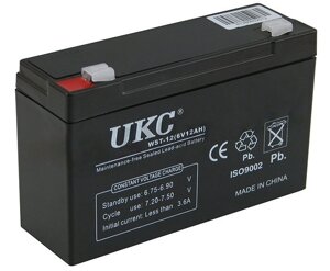 Акумулятор UKC Battery WST-12 6V 12A в Дніпропетровській області от компании интернет-магазин "БЫТПРОМТОРГ"