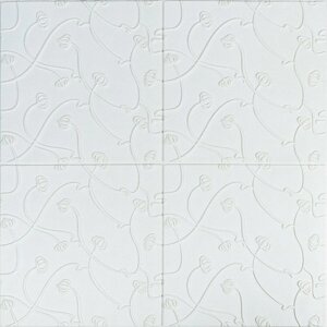 Панель 3D WHITE 700*700*6mm (D) SW-00001958 в Дніпропетровській області от компании интернет-магазин "БЫТПРОМТОРГ"