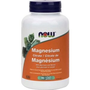 Мікроелемент Магній NOW Foods Magnesium Citrate 134 mg 90 Softgels