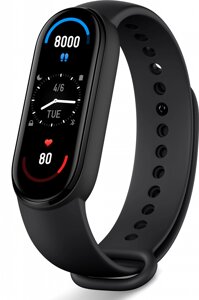 Фітнес браслет UWatch Smart Band 6 Black в Дніпропетровській області от компании интернет-магазин "БЫТПРОМТОРГ"