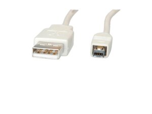 Кабель пристроїв Roline USB2.0 A-mini 4p M/M 1.8m HiRose D=3.5mm білий (11.02.8518) в Дніпропетровській області от компании интернет-магазин "БЫТПРОМТОРГ"