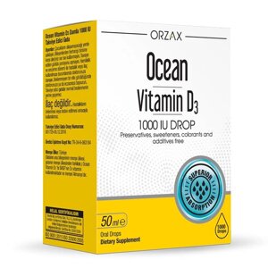 Вітамінний комплекс Orzax Ocean Vitamin D 1000 IU краплі 50 мл (0021)