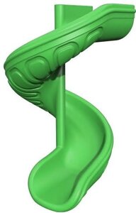 Гірка для спуска гвинтова пластикова зелена Туреччина, висота 200 см