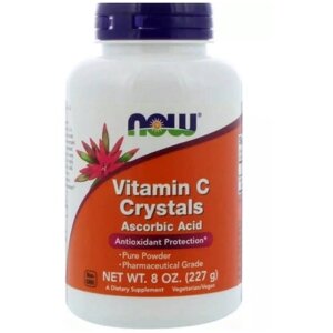 Вітамін C NOW Foods Vitamin C Crystals, 8 oz 227 g /101 servings/ NF0790