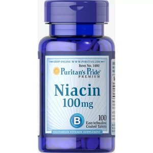 Ніацин Puritan's Pride Niacin 100 mg 100 Tabs в Дніпропетровській області от компании интернет-магазин "БЫТПРОМТОРГ"