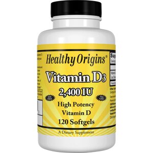 Вітамін D3 2400IU, Healthy Origins, 120 желатинових капсул в Дніпропетровській області от компании интернет-магазин "БЫТПРОМТОРГ"