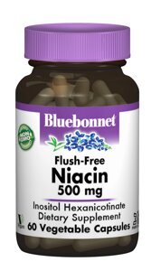 Ніацин без інфузату (В3) 500мг Bluebonnet Nutrition 60 гелевих капсул в Дніпропетровській області от компании интернет-магазин "БЫТПРОМТОРГ"