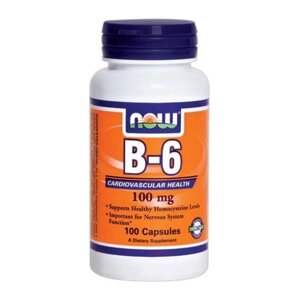 Пірідоксін NOW Foods Vitamin B-6 100 mg 100 Caps