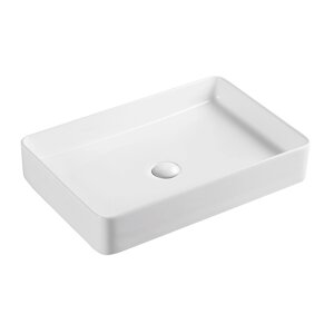 Раковина-чаша Qtap Tern 600x405x110 White з донним клапаном QT17112174W в Дніпропетровській області от компании интернет-магазин "БЫТПРОМТОРГ"