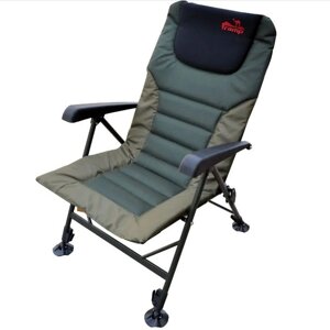 Карповое кресло Tramp Delux TRF-042 Зелений з сірим