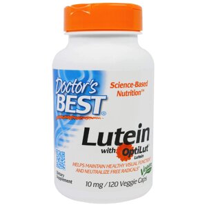 Лютеїн Lutein with OptiLut Doctors Best 10 мг 120 капсул (1016)