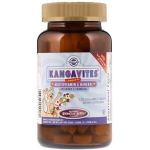 Вітамінно-мінеральний комплекс Solgar Kangavites, Complete Multivitamin & Mineral Children's Formula 120 Chewable Tabs в Дніпропетровській області от компании интернет-магазин "БЫТПРОМТОРГ"