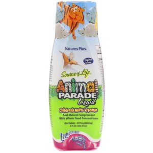 Рідкі дитячі мультивітаміни Nature's Plus Animal Parade Gold тропічний смак 236 мл (NTP29954)