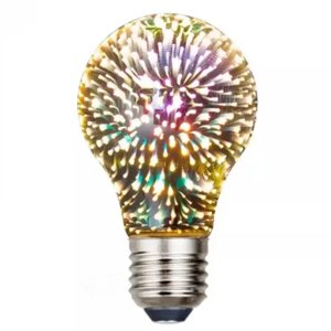 Декоративна лампочка E27 світлодіодна 3D Феєрверк A60 LED 8809 CNV в Дніпропетровській області от компании интернет-магазин "БЫТПРОМТОРГ"