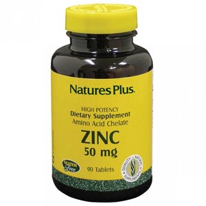 Мікроелемент Цинк Nature's Plus Zinc 50 mg 90 Tabs в Дніпропетровській області от компании интернет-магазин "БЫТПРОМТОРГ"