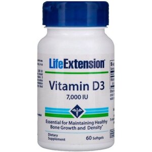 Вітамін D Life Extension Vitamin D3 7,000 IU 60 Softgels в Дніпропетровській області от компании интернет-магазин "БЫТПРОМТОРГ"