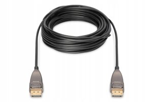 Кабель Lucom DisplayPort M/M 10.0m v1.4 8K@60Hz AOC Optical ThinAndSlim Чорний (78.01.3231)