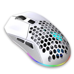 Миша бездротова HXSJ Т28 з акумулятором та RGB підсвічуванням 2,4G+Bluetooth White в Дніпропетровській області от компании интернет-магазин "БЫТПРОМТОРГ"