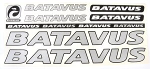 Наклейка Batavus на раму велосипеда Сірий (NAK039)