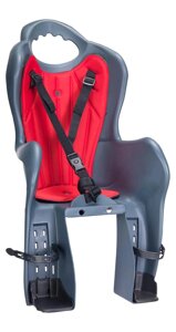 Велокрісло дитяче HTP Elibas на багажник до 22кг Сірий (WYP701)