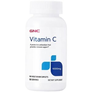 Вітамін C для спорту GNC Vitamin C 1000 mg 100 Veg Caplets в Дніпропетровській області от компании интернет-магазин "БЫТПРОМТОРГ"