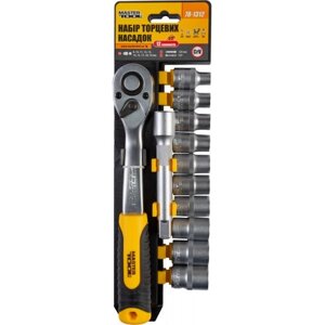 Набір насадок торцевих MASTERTOOL CRV 1/2" 8-19 мм подовжувач 125 мм тріскачка 72Т 12 шт 78-1312 в Дніпропетровській області от компании интернет-магазин "БЫТПРОМТОРГ"