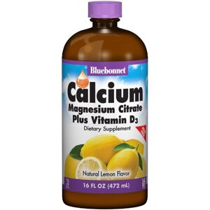 Мікроелемент Кальцій Bluebonnet Nutrition Calcium Magnesium Citrate + Vitamin D3, 16 oz 472 ml Natural Lemon Flavor в Дніпропетровській області от компании интернет-магазин "БЫТПРОМТОРГ"