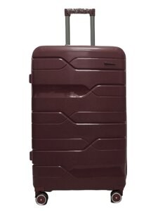 Валіза велика L поліпропілен Milano bag 0306 764931см 82л Бордовий