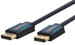 Кабель ClickTronic DisplayPort M/M 1.0m v1.4 8K@60Hz 19pin D=7.3mm OFCu Чорний (75.04.0992) в Дніпропетровській області от компании интернет-магазин "БЫТПРОМТОРГ"