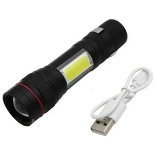 Ліхтарик акумуляторний Bailong X-Balog BL-520 T6 COB USB Black в Дніпропетровській області от компании интернет-магазин "БЫТПРОМТОРГ"