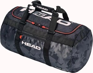 Спортивна сумка для тренувань Head Tour Team Club 37л Чорний із сірим