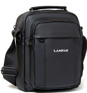 Тканинна чоловіча сумка наплічна Lanpad LAN3778 Чорний