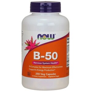 У комплекс NOW Foods Vitamin B-50 250 Veg Caps