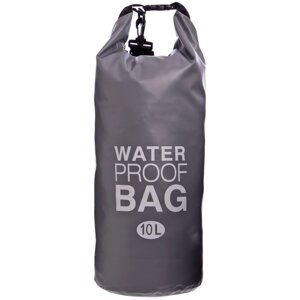 Водонепроникний гермомішок з плечовим ременем Waterproof Bag 10л TY-6878-10 (PVC) Сірий (PT0492) в Дніпропетровській області от компании интернет-магазин "БЫТПРОМТОРГ"