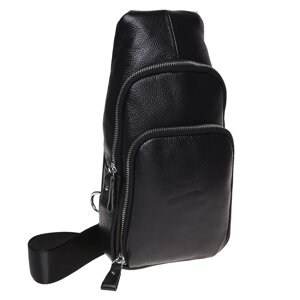 Шкіряний чоловічий рюкзак Borsa Leather K15058-black