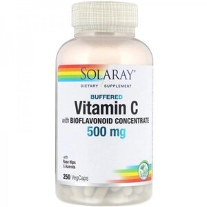 Вітамін C Solaray Vitamin C with Bioflavonoid Concentrate 500/100 mg 250 Veg Caps