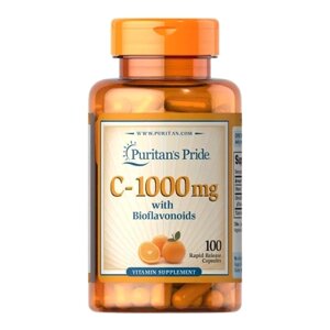 Вітамін C Puritan's Pride Vitamin C-1000 mg with Bioflavonoids 100 Caps в Дніпропетровській області от компании интернет-магазин "БЫТПРОМТОРГ"