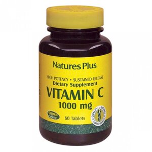 Вітамін C Nature's Plus Vitamin C 1000 mg 60 Tabs в Дніпропетровській області от компании интернет-магазин "БЫТПРОМТОРГ"