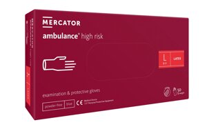 Рукавички латексні Mercator Medical Ambulance High Risk підвищеної міцності L Сині 50 шт (00-00000027) в Дніпропетровській області от компании интернет-магазин "БЫТПРОМТОРГ"