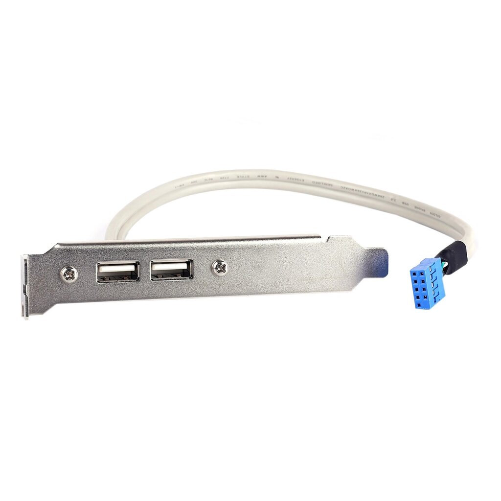 Планка корпусна Lucom USB2.0 Ax2-PinHeader (планка) 0.20m Slot Bracket (62.09.8056) від компанії інтернет-магазин "БИТПРОМТОРГ" - фото 1