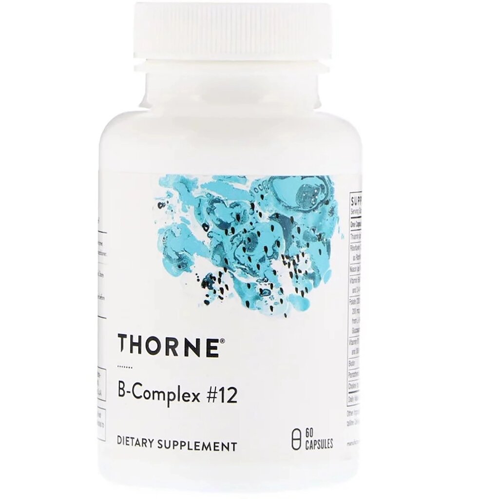 По-Комплекс №12 Thorne Research B-Complex №12 60 капсул (THR11203) від компанії інтернет-магазин "БИТПРОМТОРГ" - фото 1