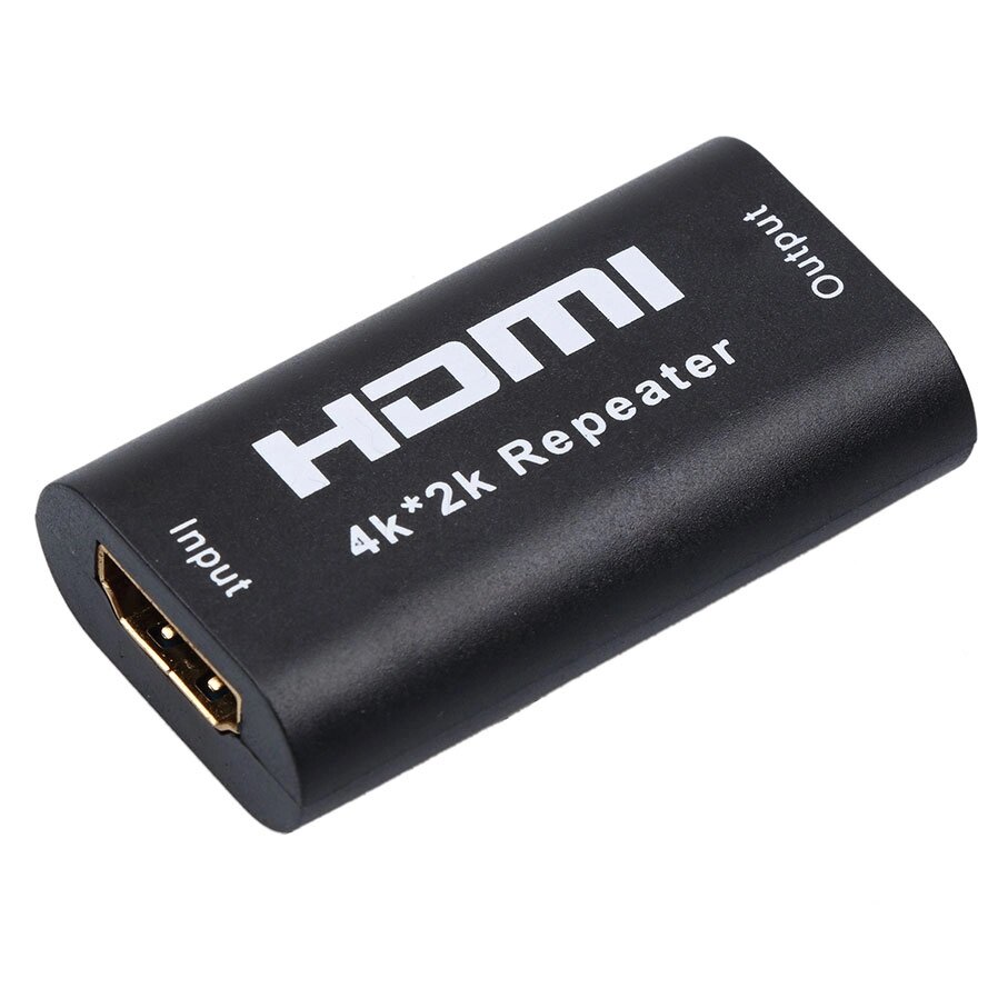 Подовжувач моніторний Goobay HDMI F/F (Repeater) Pas (до 40m) 4K@30Hz Metal 3D чорний (75.05.8970) від компанії інтернет-магазин "БИТПРОМТОРГ" - фото 1